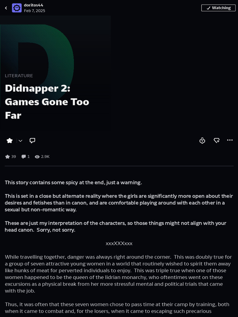 Didnapper 2: Bondage Games Unleashed | PDF