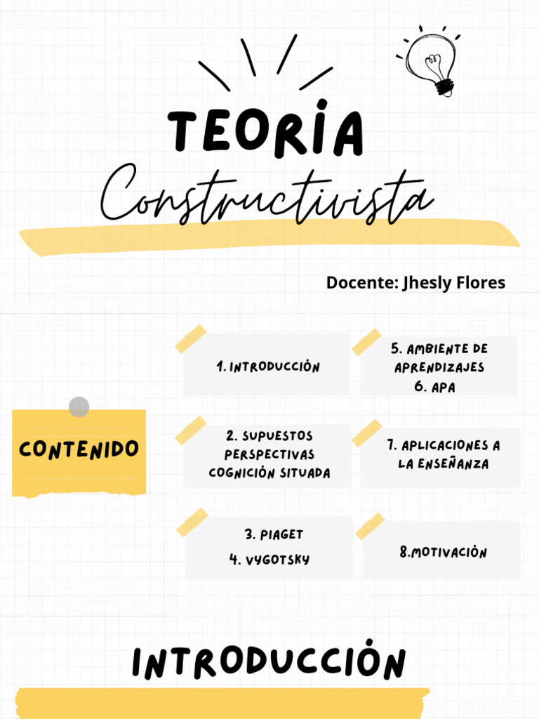 Teoría Constructivista en Educación | PDF | Constructivismo (filosofía ...
