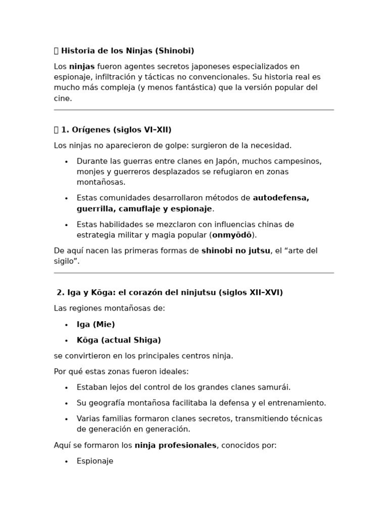 Ninjas | PDF | Ninja