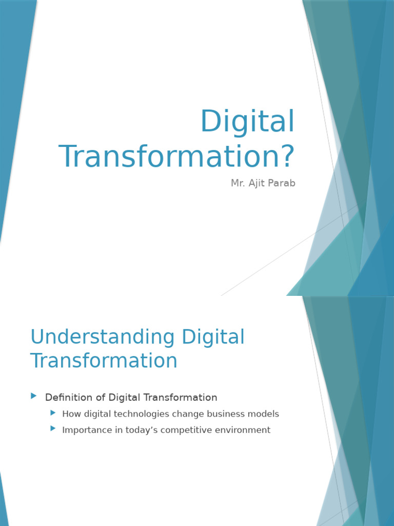 Understanding Digital Transformation Essentials | PDF