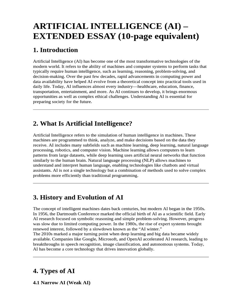 Understanding Artificial Intelligence Today | PDF | Artificial ...