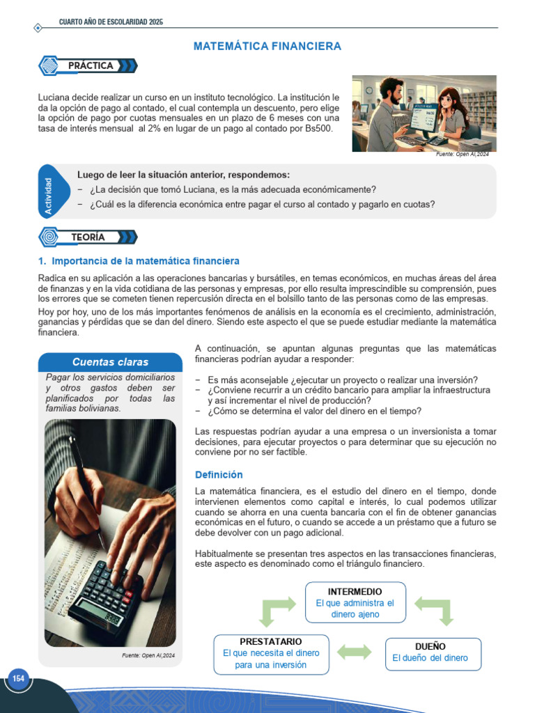 Mat. Financiera | PDF | Interés | Tasas de interés