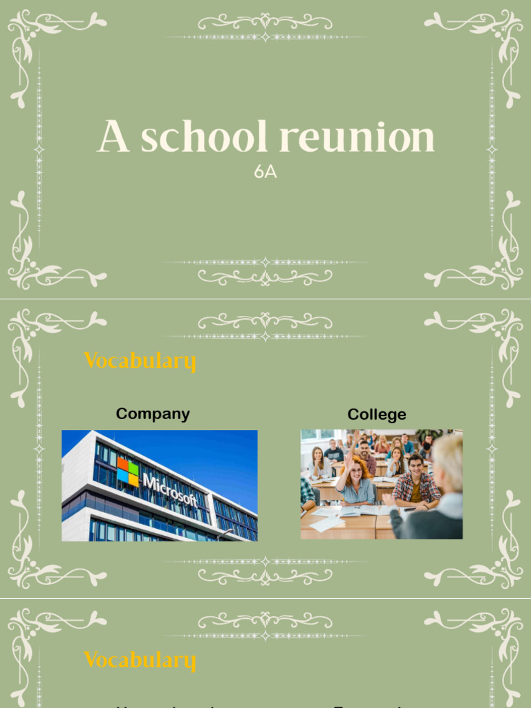 A School Reunion | PDF