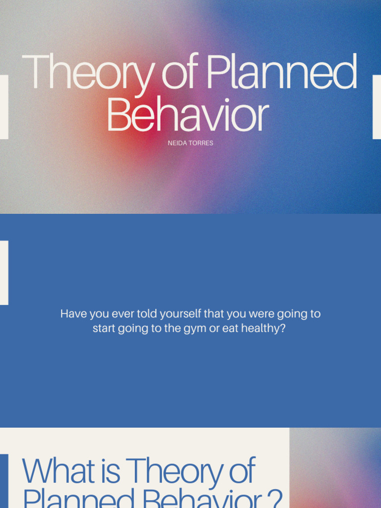 Understanding the Theory of Planned Behavior | PDF | Attitude ...
