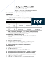 ENetwork Basic Configuration PT Practice SBA