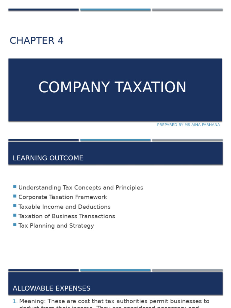 Chapter 4 - S | PDF | Expense | Tax Deduction