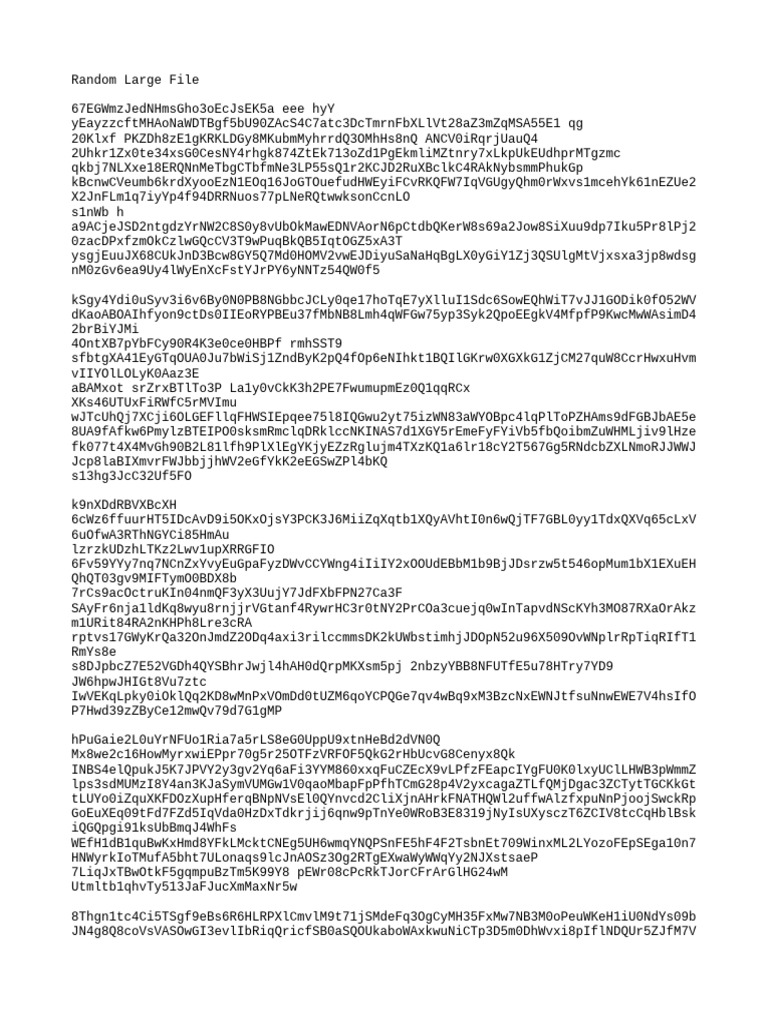 Large Random 4 | PDF