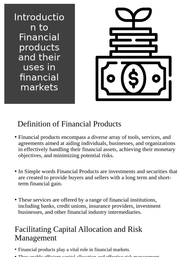 Overview of Financial Products and Markets | PDF | Bonds (Finance) | Stocks