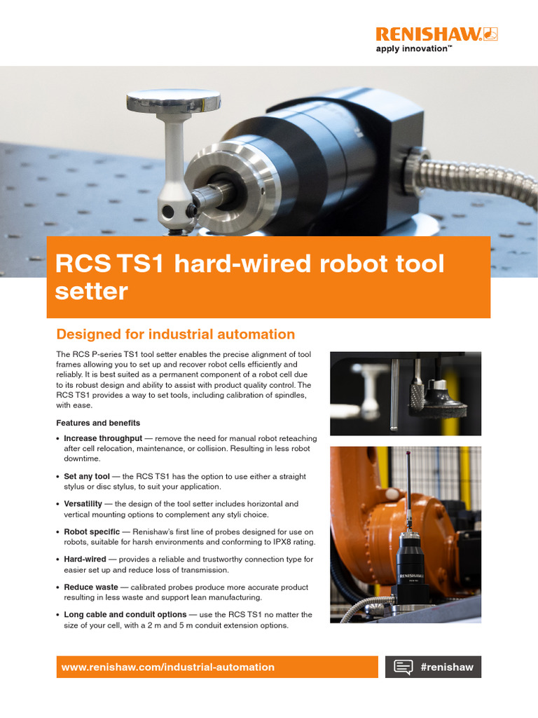 RCS TS1 Robot Tool Setter Overview | PDF | Electrical Engineering ...