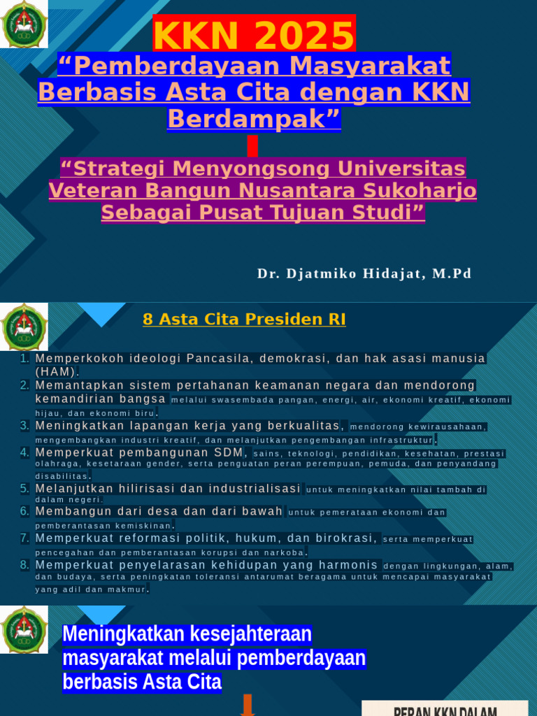 Pemberdayaan Masyarakat Melalui KKN 2025 | PDF