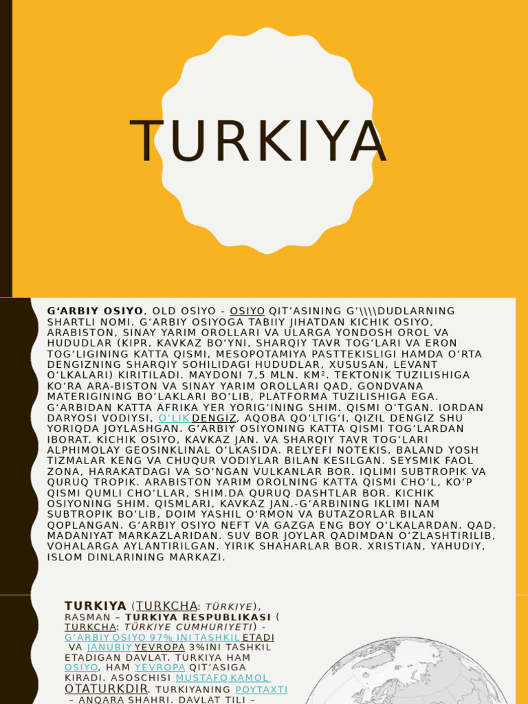 Turkiya | PDF