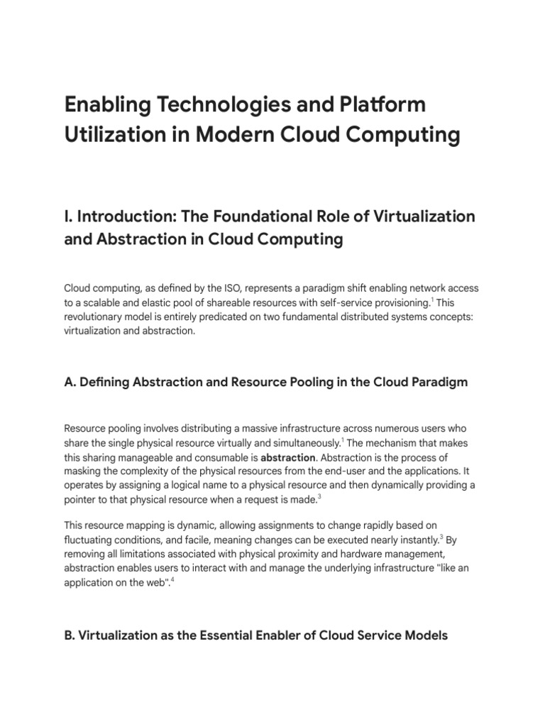 Cloud Computing Platforms and Services | PDF | Cloud Computing ...