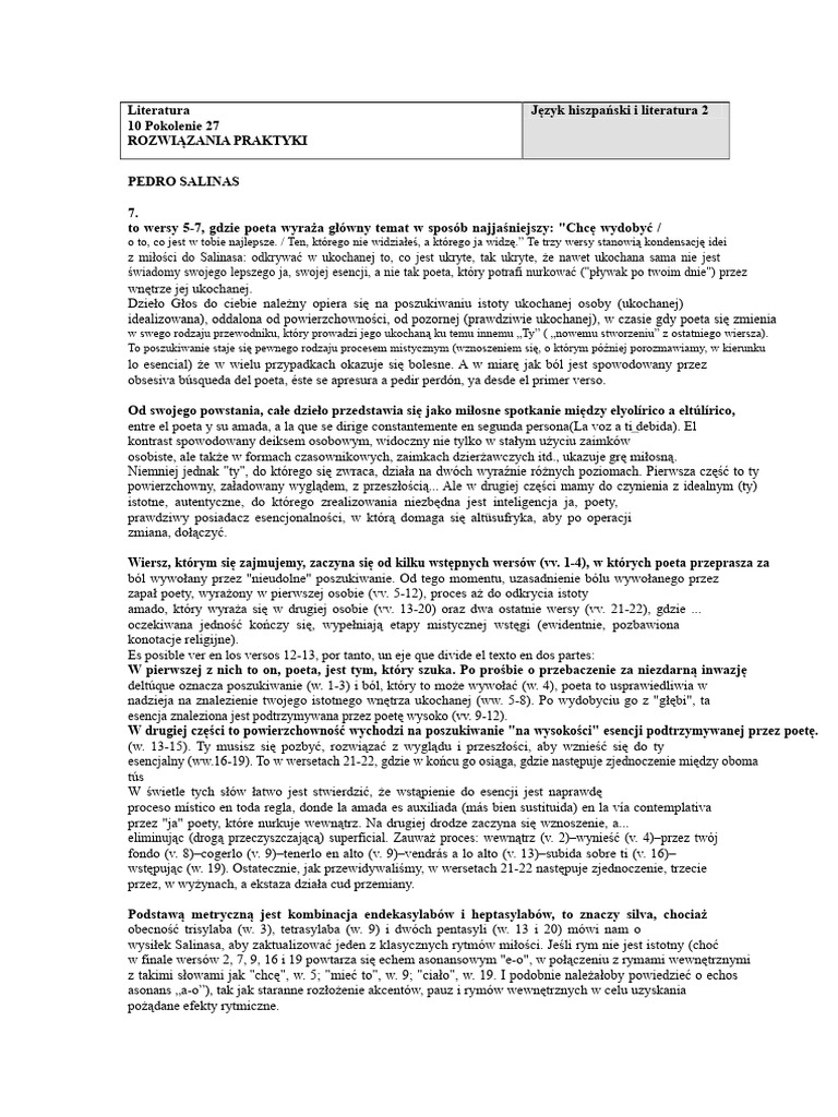 Rozwiązania Praktyki U10 PDF | PDF
