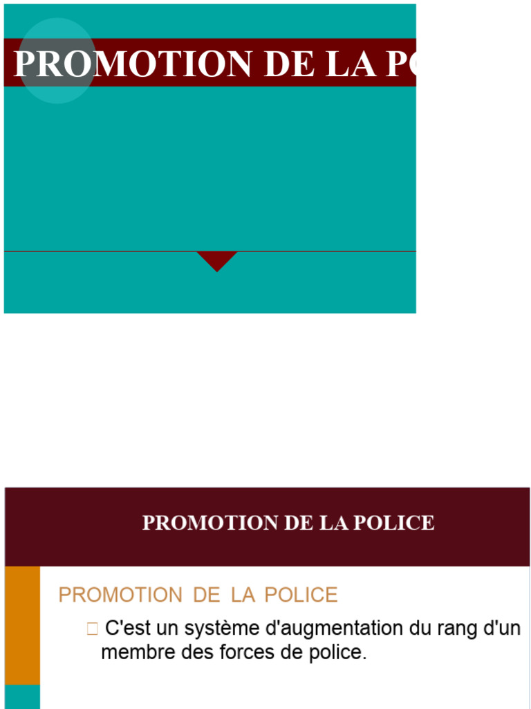 Système de Promotion dans la Police | PDF | Police