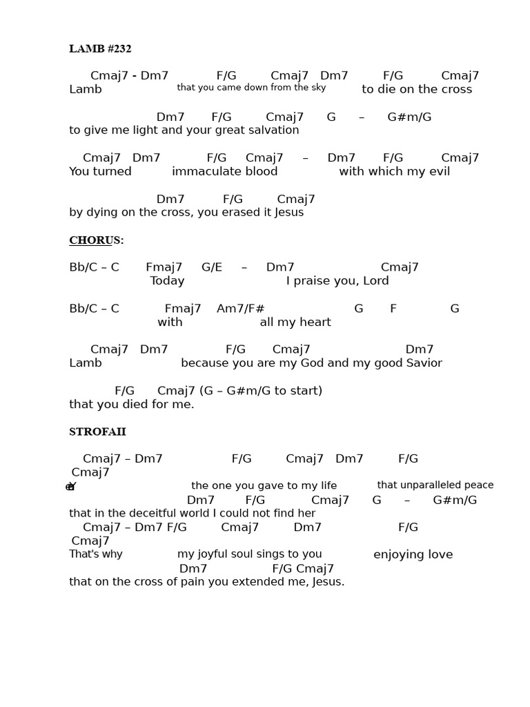 Lamb (Arrangements) | PDF | Lamb Of God | Jesus