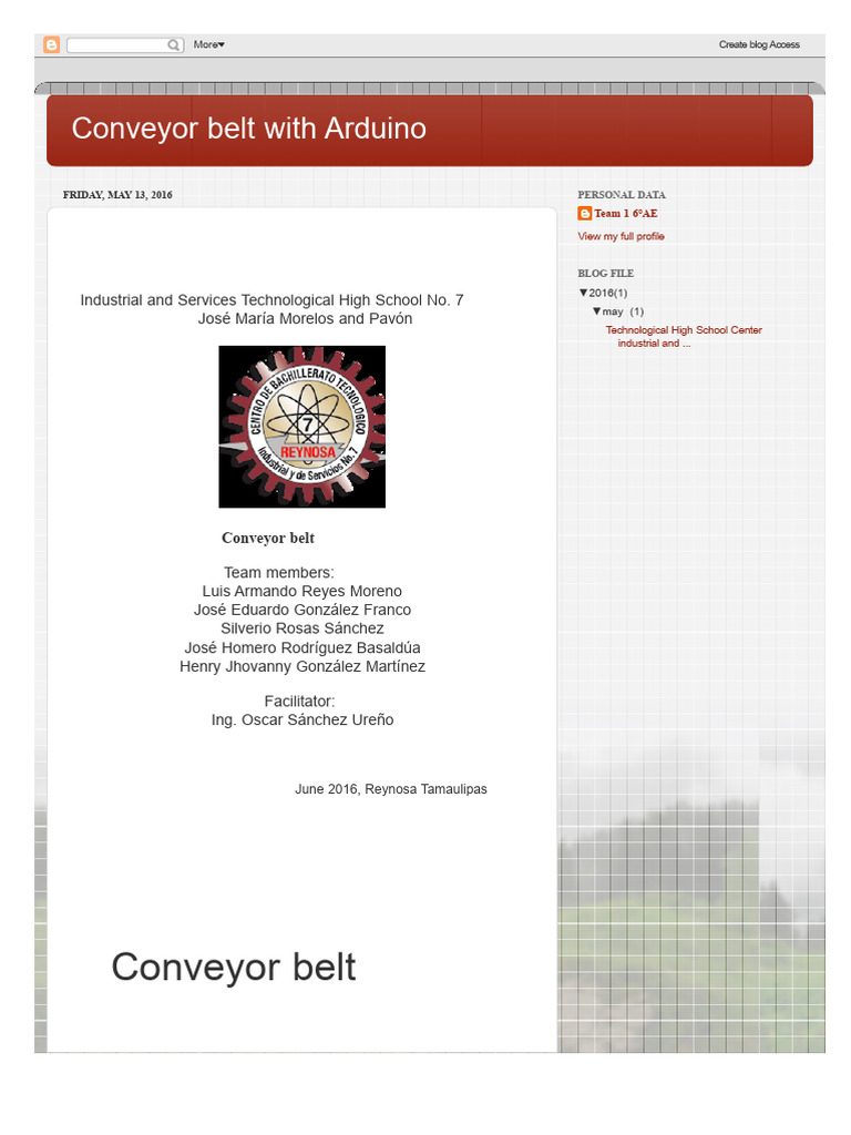 Arduino Conveyor Belt Project Guide | PDF | Arduino | Usb