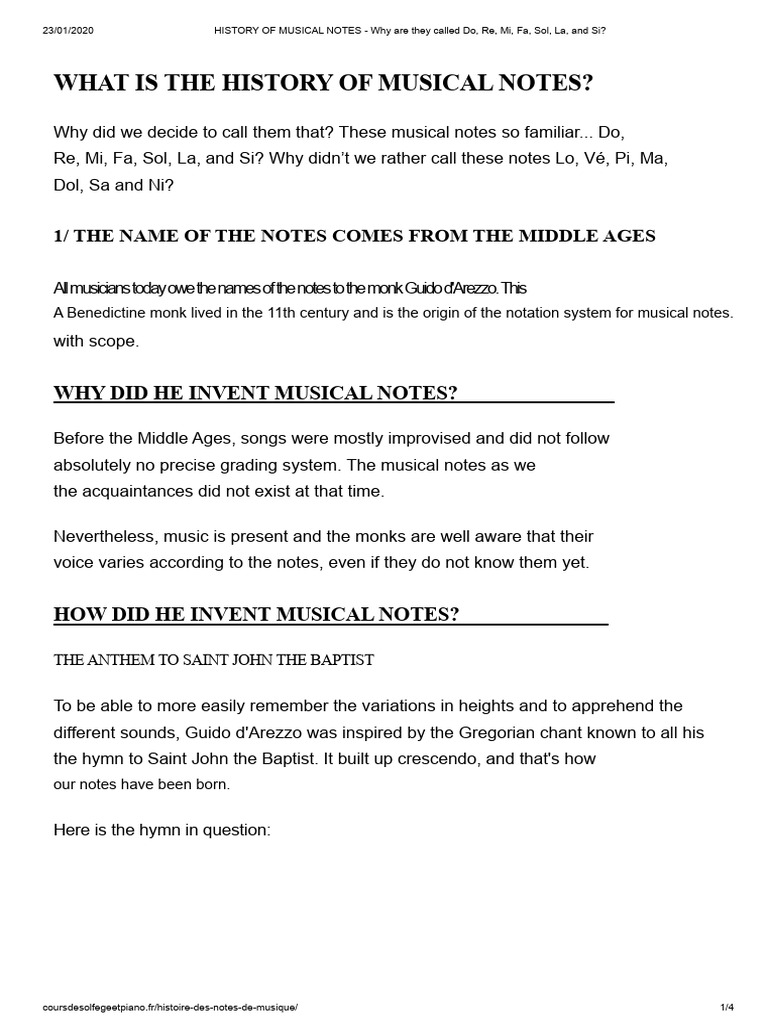 002-Music Notes History | PDF | Musical Notation | Music Theory