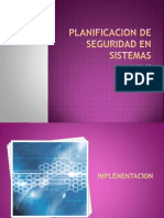 Planificacion de Seguridad en Sistemas