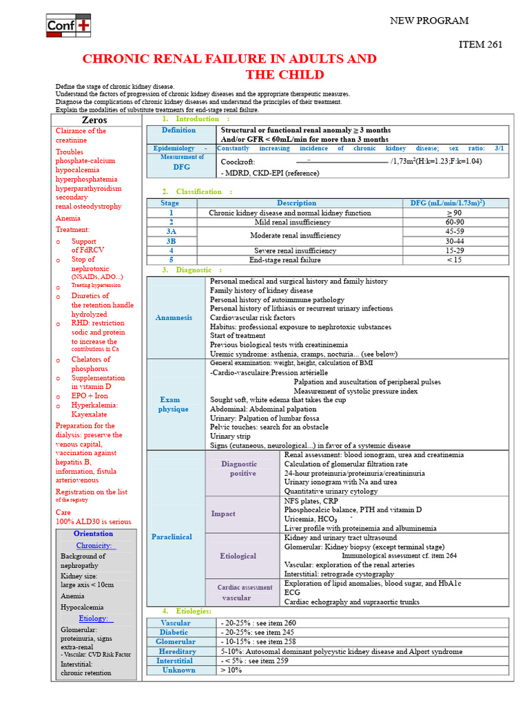 Chronic Kidney Disease Management Guide | PDF | Chronic Kidney Disease ...