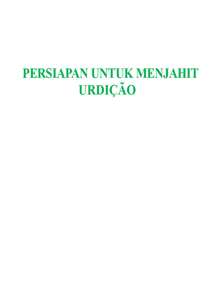 Proses dan Jenis Kandang Urdido | PDF