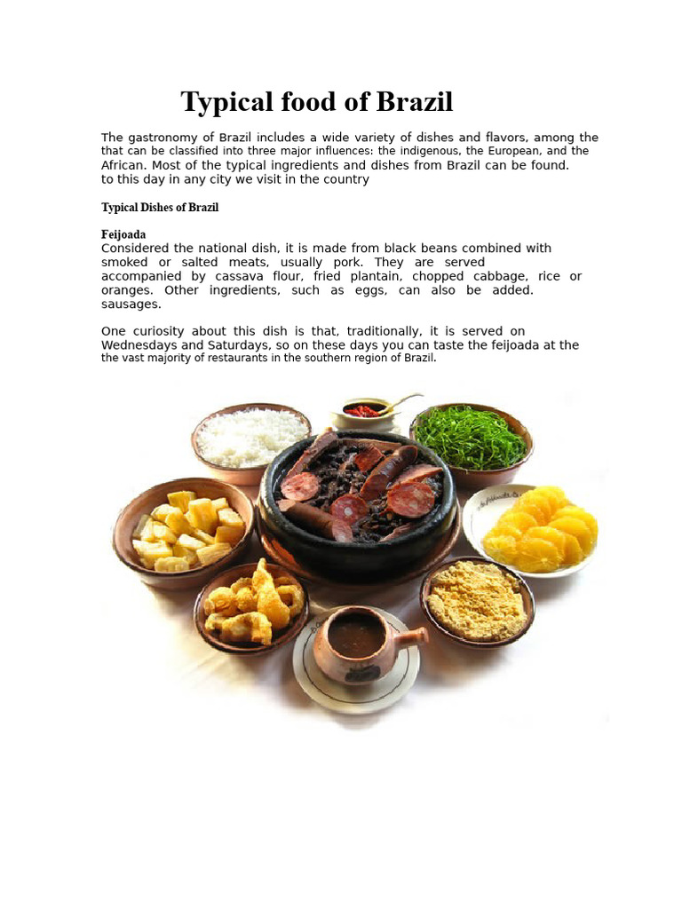 Typical Food of Brazil | PDF | Foods | Cuisine