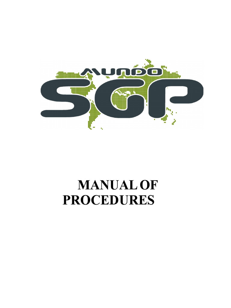 SGP Manual: Procedures and System Overview | PDF | Inventory ...