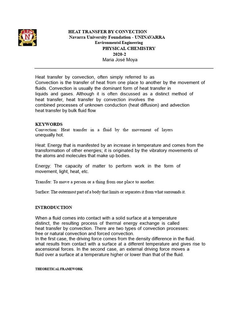 Report - Heat Transfer by Convection | PDF | Heat Transfer | Convection