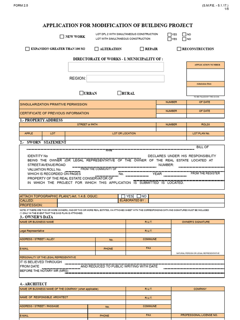 Building Project Modification Application | PDF