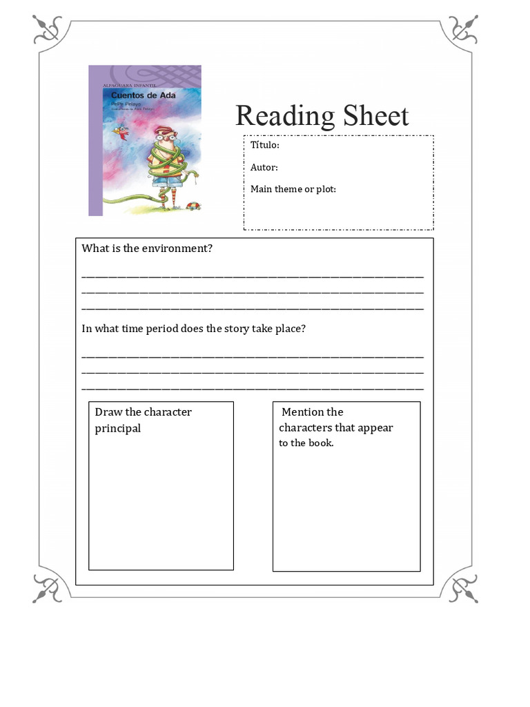 Reading Sheet | PDF