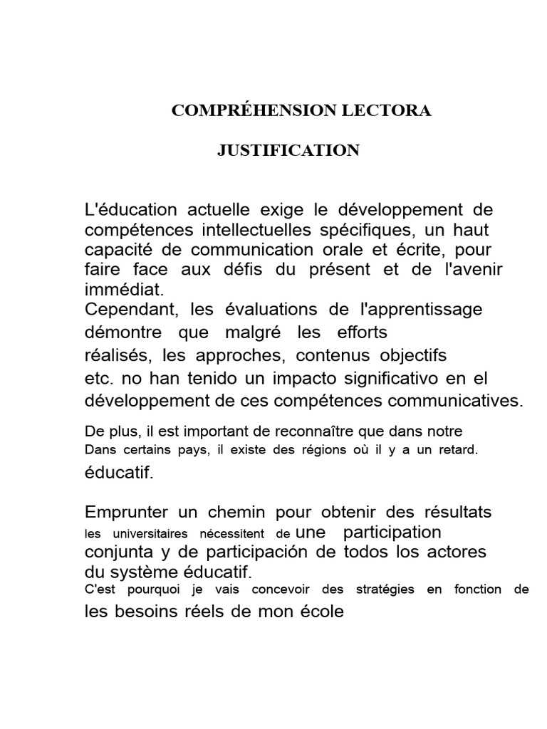 Stratégies pour améliorer la lecture en 6e | PDF | Apprentissage