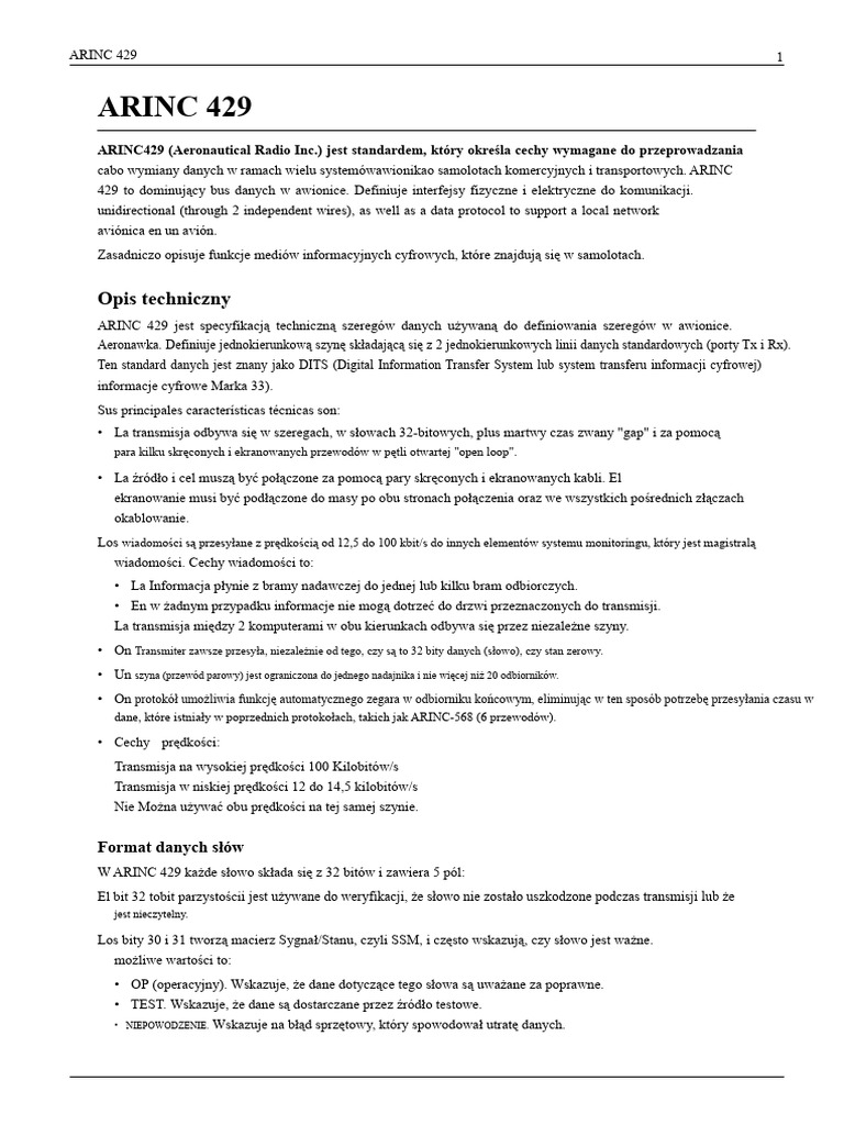Arinc 429 | PDF