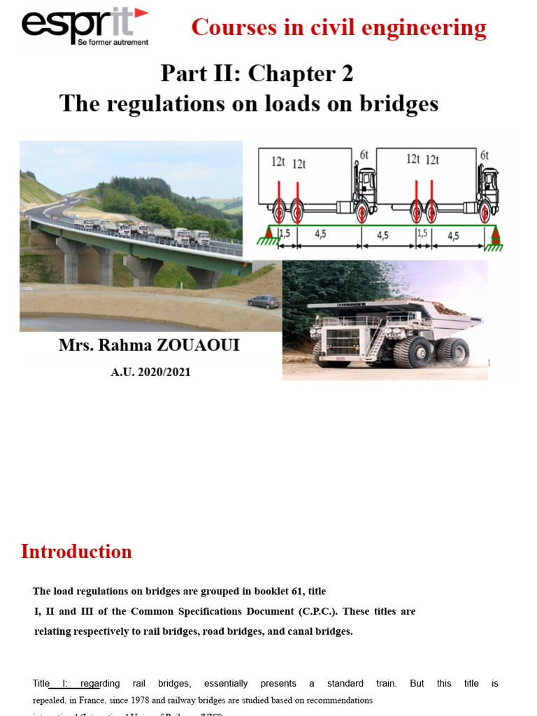 Bridge Load Regulations Overview | PDF | Road
