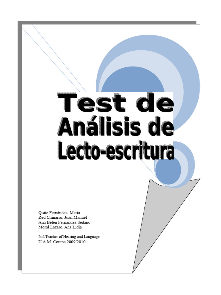 T.A.L.E. Reading and Writing Test Guide | PDF | Syllable | Literacy