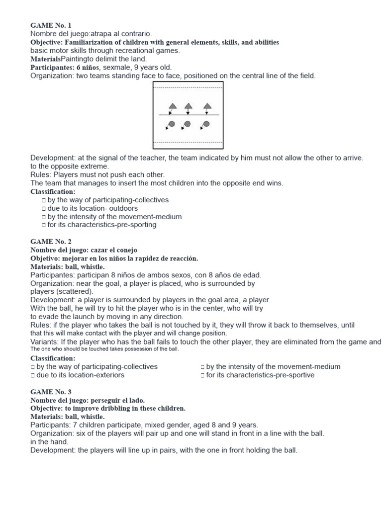 5 Recreational Games | PDF