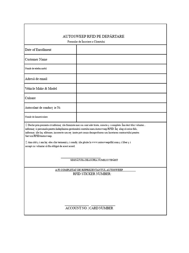 Rfid Formular | PDF