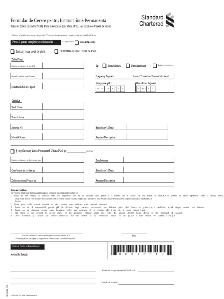 Formulare Utile În PDF Formular de Aplicare Pentru Instrucțiuni ...