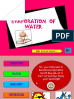 Evaporation of Water: Let's Start Our Journey