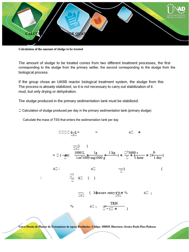 Sludge Calculation for Anaerobic Digesters | PDF | Anaerobic Digestion ...