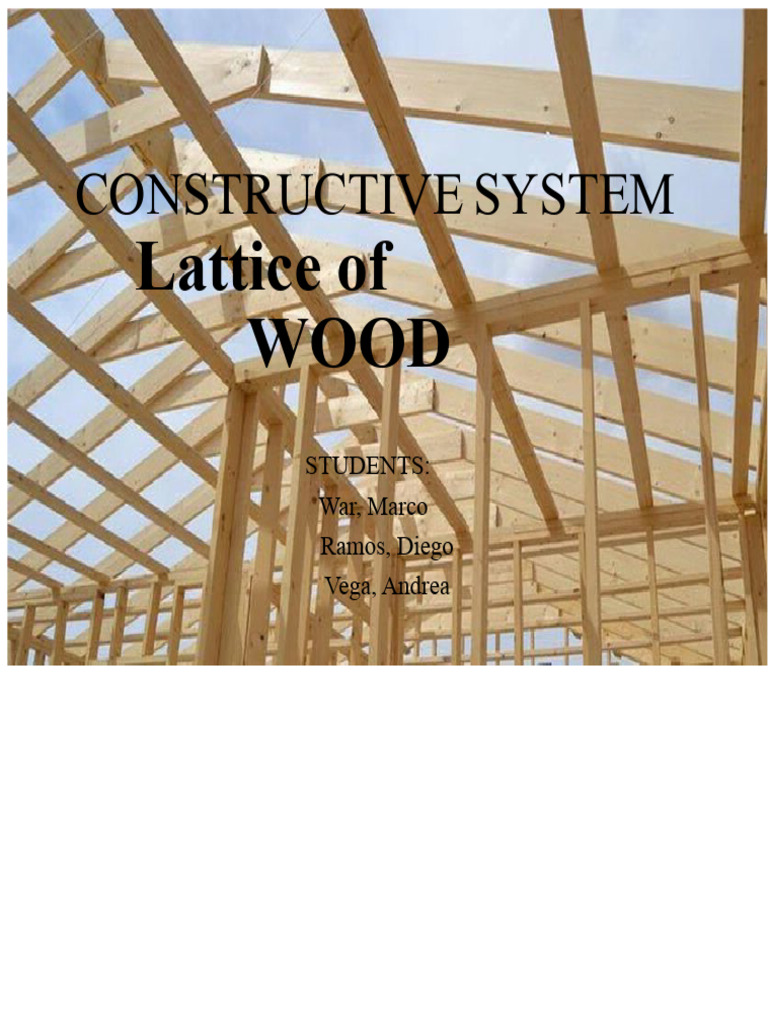 Constructive System Wood Frameworks PDF Wall Roof