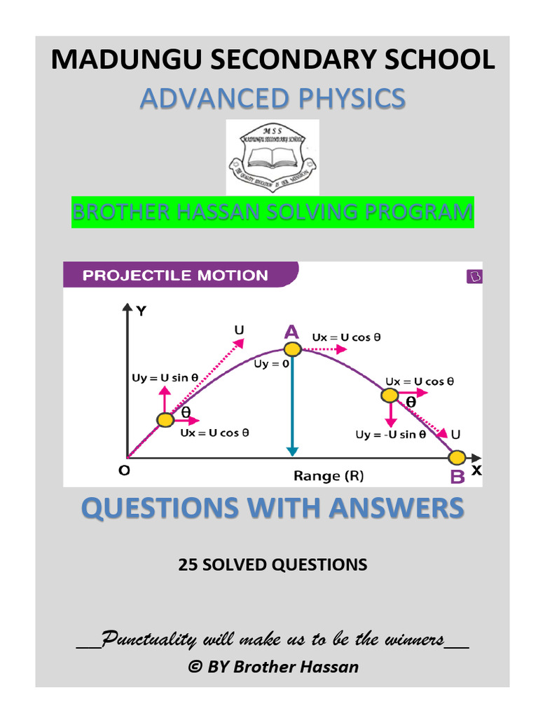 Projectile Motion Practice Questions | PDF | Projectiles | Acceleration