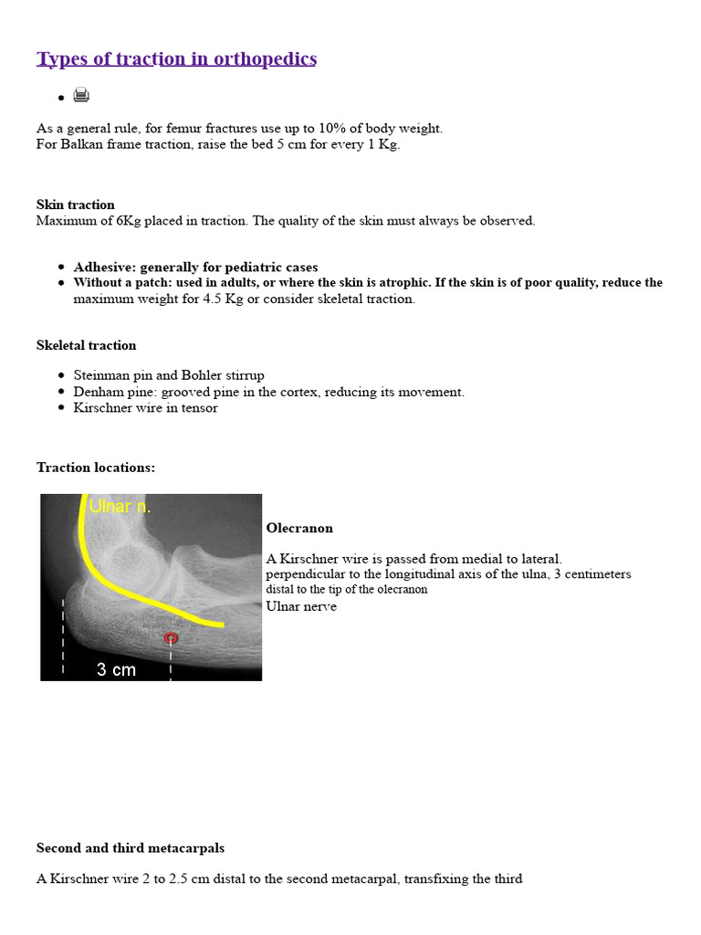 Types of Orthopedic Traction Methods | PDF | Knee | Lower Limb Anatomy