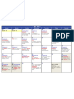 Training Calendar - May 2012