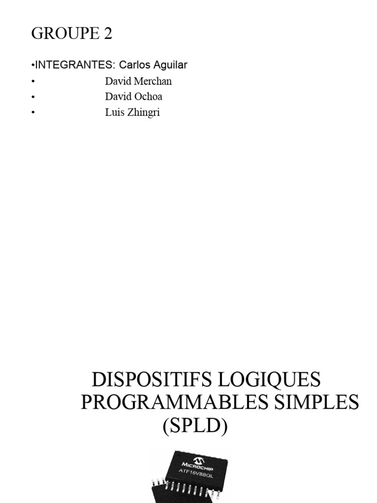 Introduction aux SPLD et leur évolution | PDF | Design électronique ...