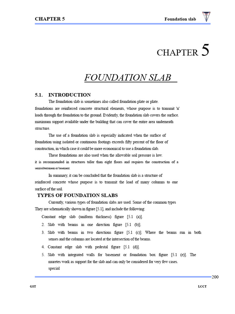Foundation Slab Design and Types | PDF | Foundation (Engineering ...