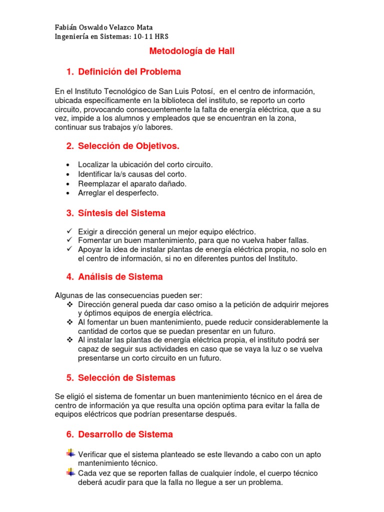Metodología de Hall y Jenkins