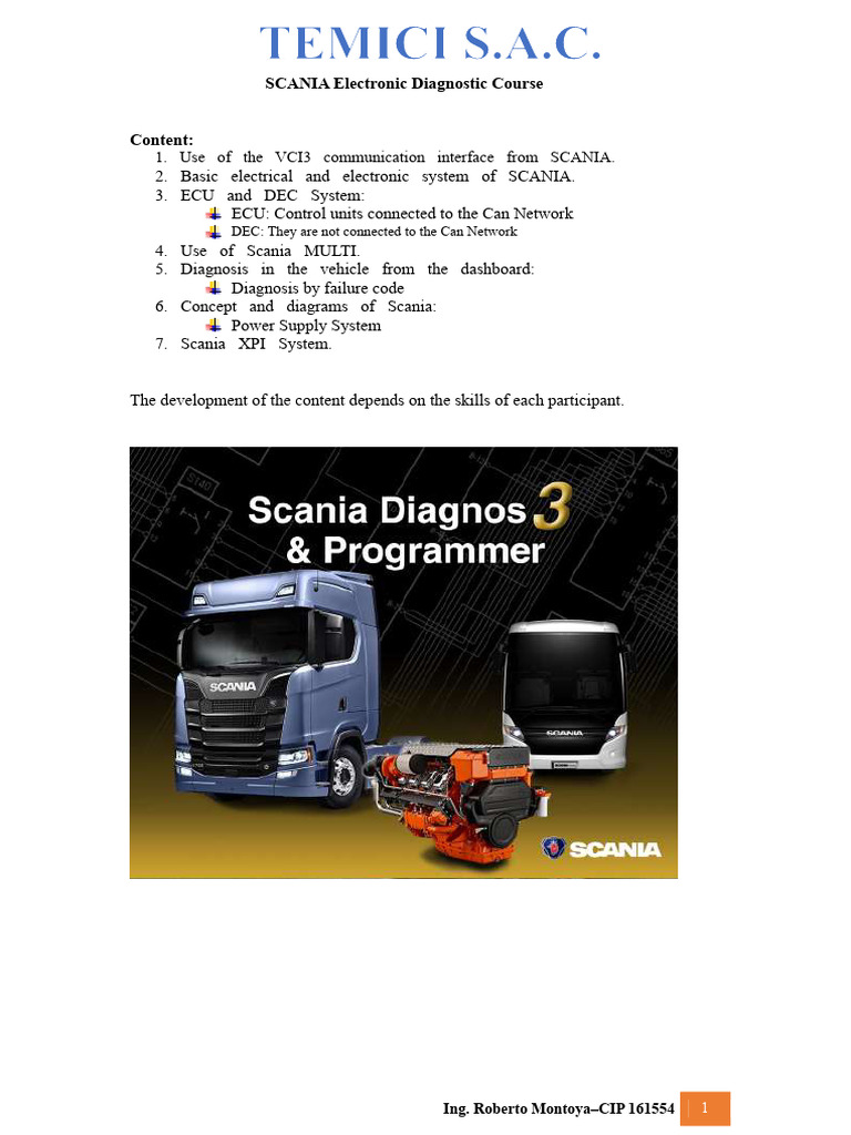 Training Course On SCANIA, Volvo, Mercedes Benz, and Caterpillar Trucks ...