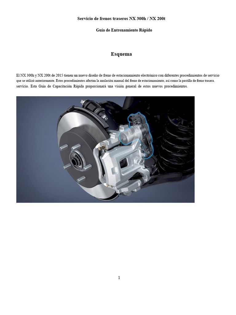 Guía de Servicio de Frenos NX 300h/200t | PDF | Solenoide | Vehículos