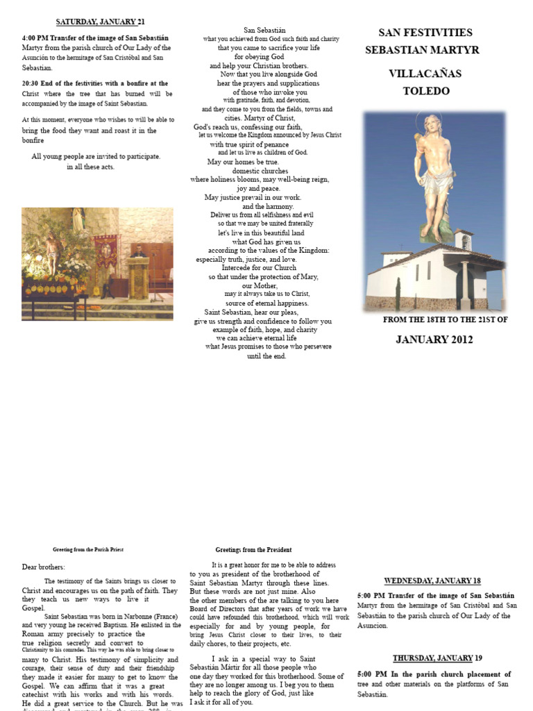 Triptych San Sebastián Martyr PDF - Merged | PDF | Jesus | Martyr