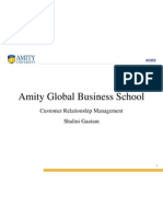 Amity Global Business School: Customer Relationship Management Shalini Gautam