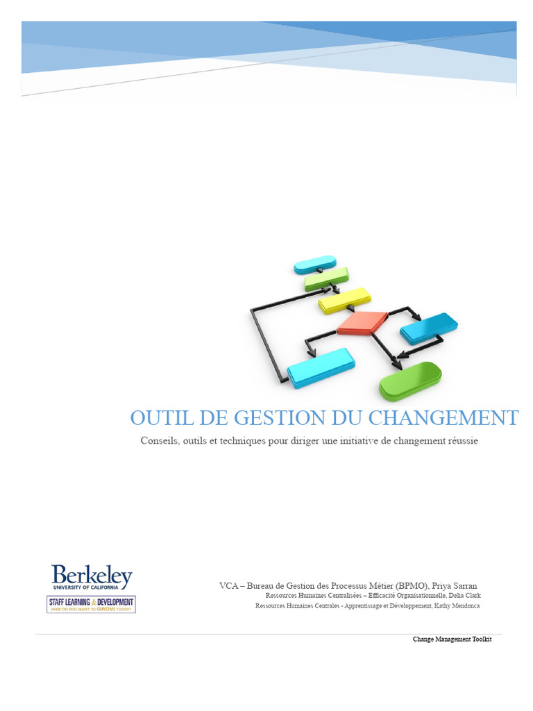 Boîte À Outils de Gestion Du Changement | PDF | Gestion de projet ...